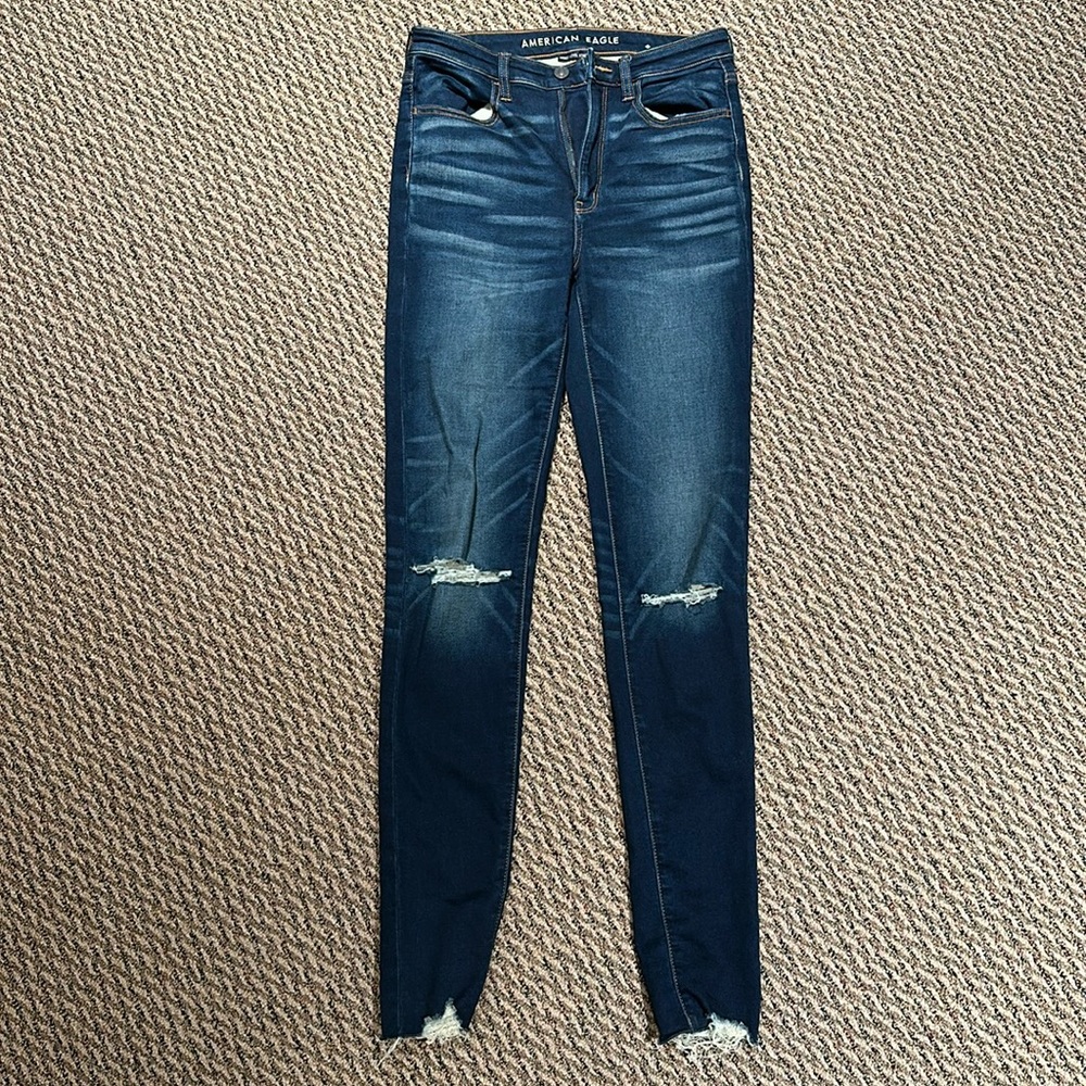 American Eagle Ripped Stretchy Skinny Jeans - Picture 2 of 5